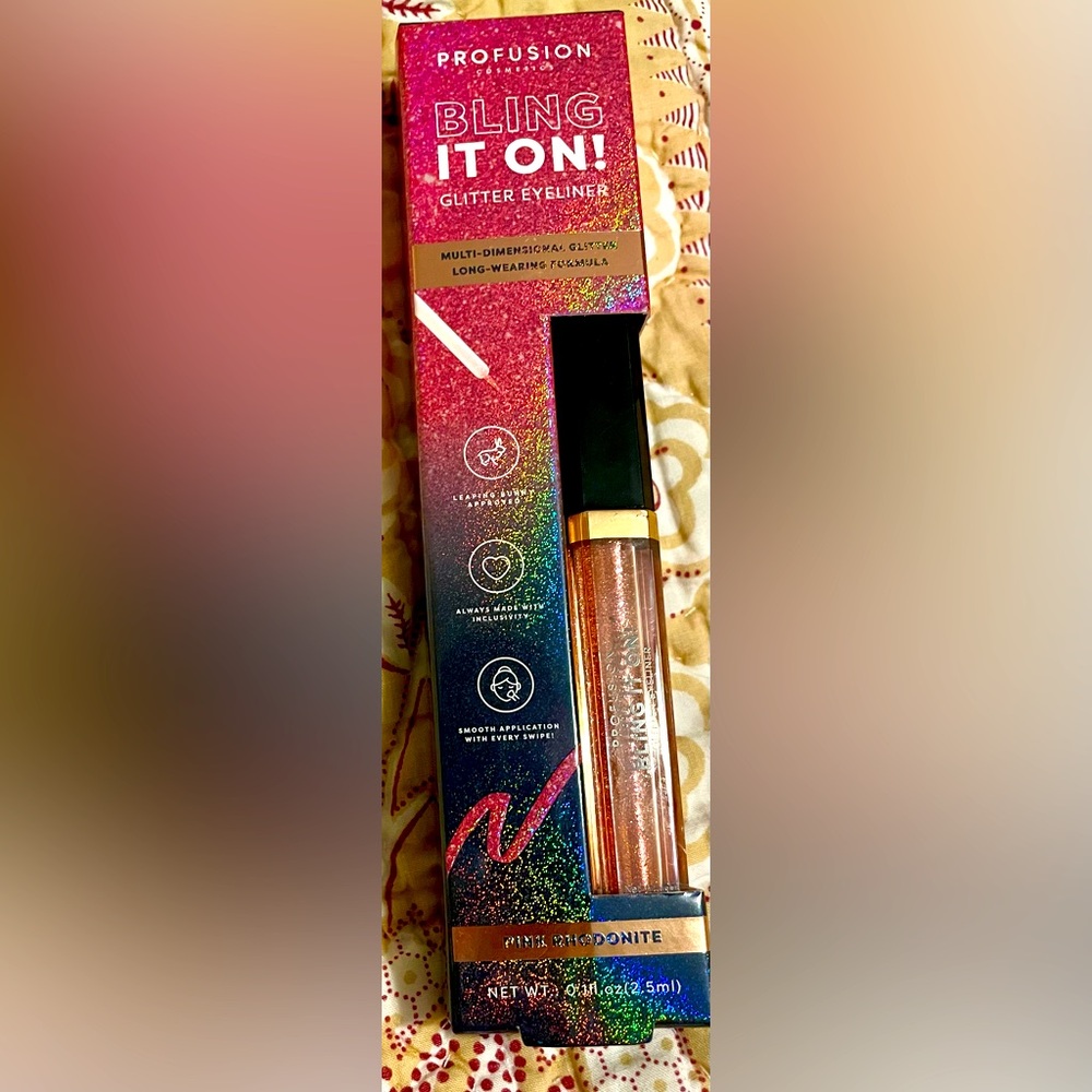 Profusion Cosmetics Glitter Eyeliner in Pink Rhodonite